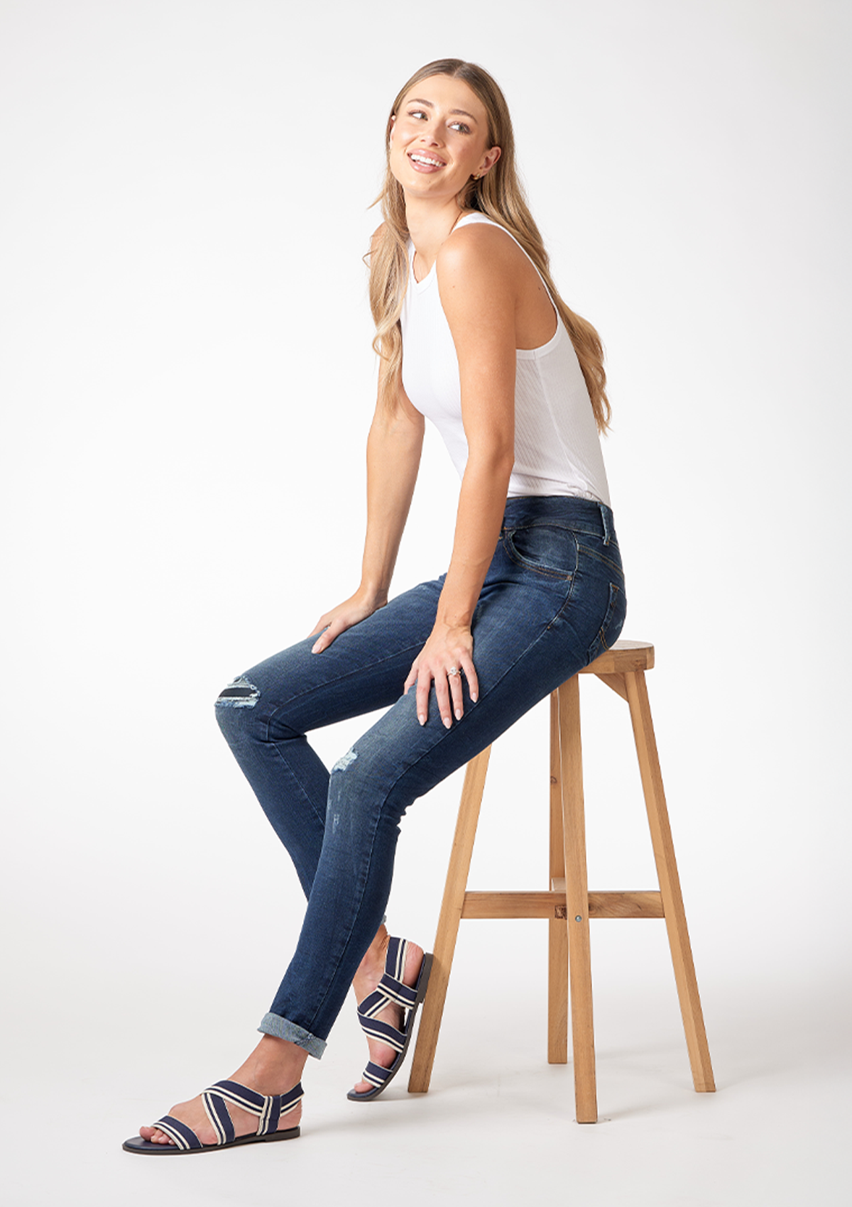 Molly M Estera Mid Rise Slim Jean
