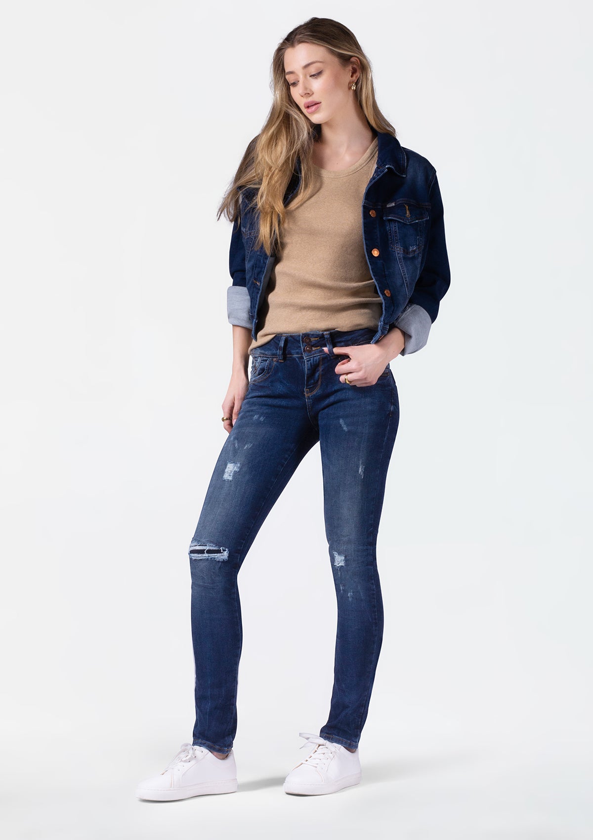 Molly M Estera Mid Rise Slim Jean