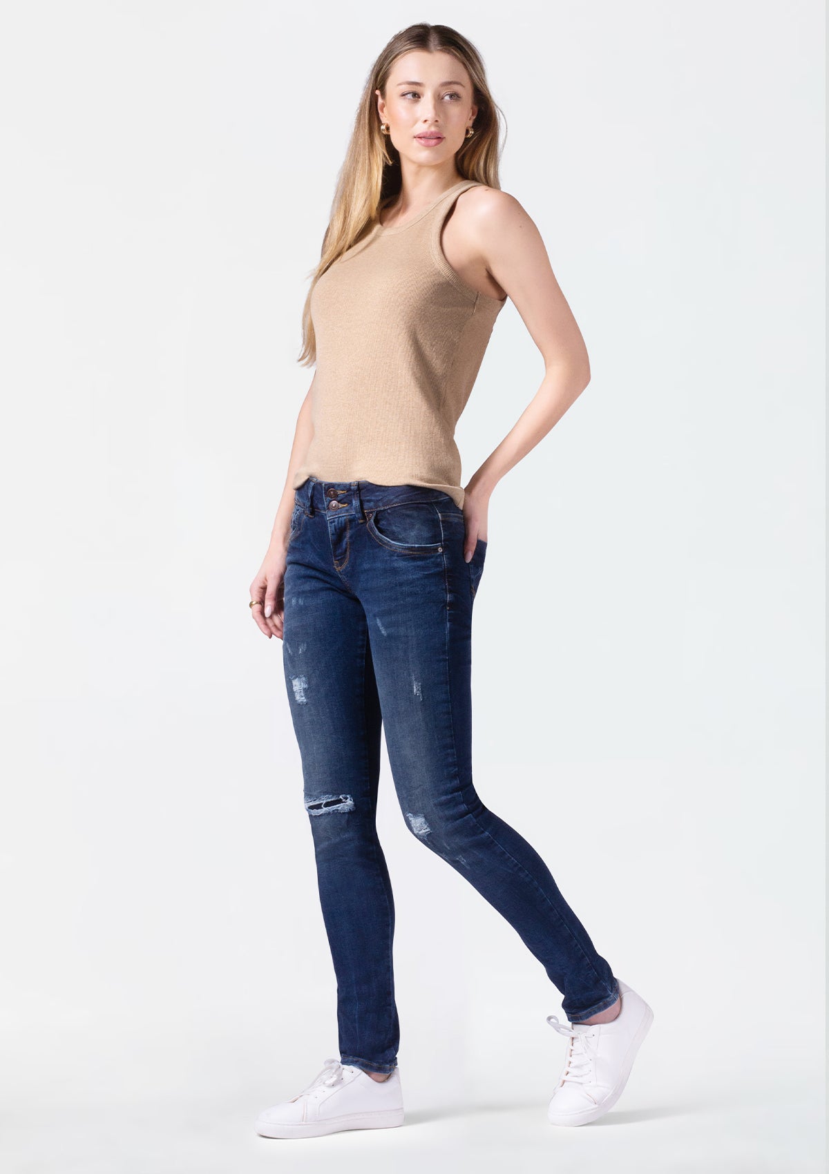 Molly M Estera Mid Rise Slim Jean