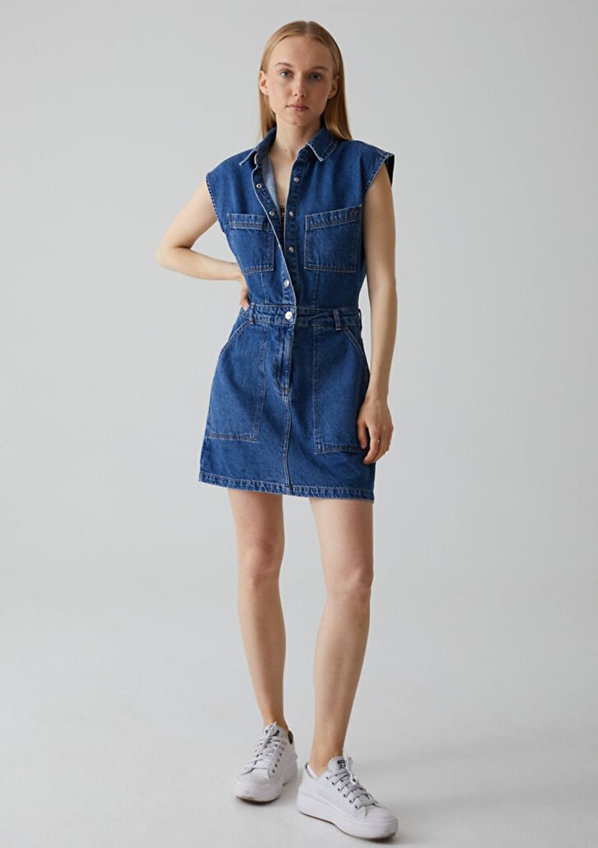 Izara Denim Mini Dress