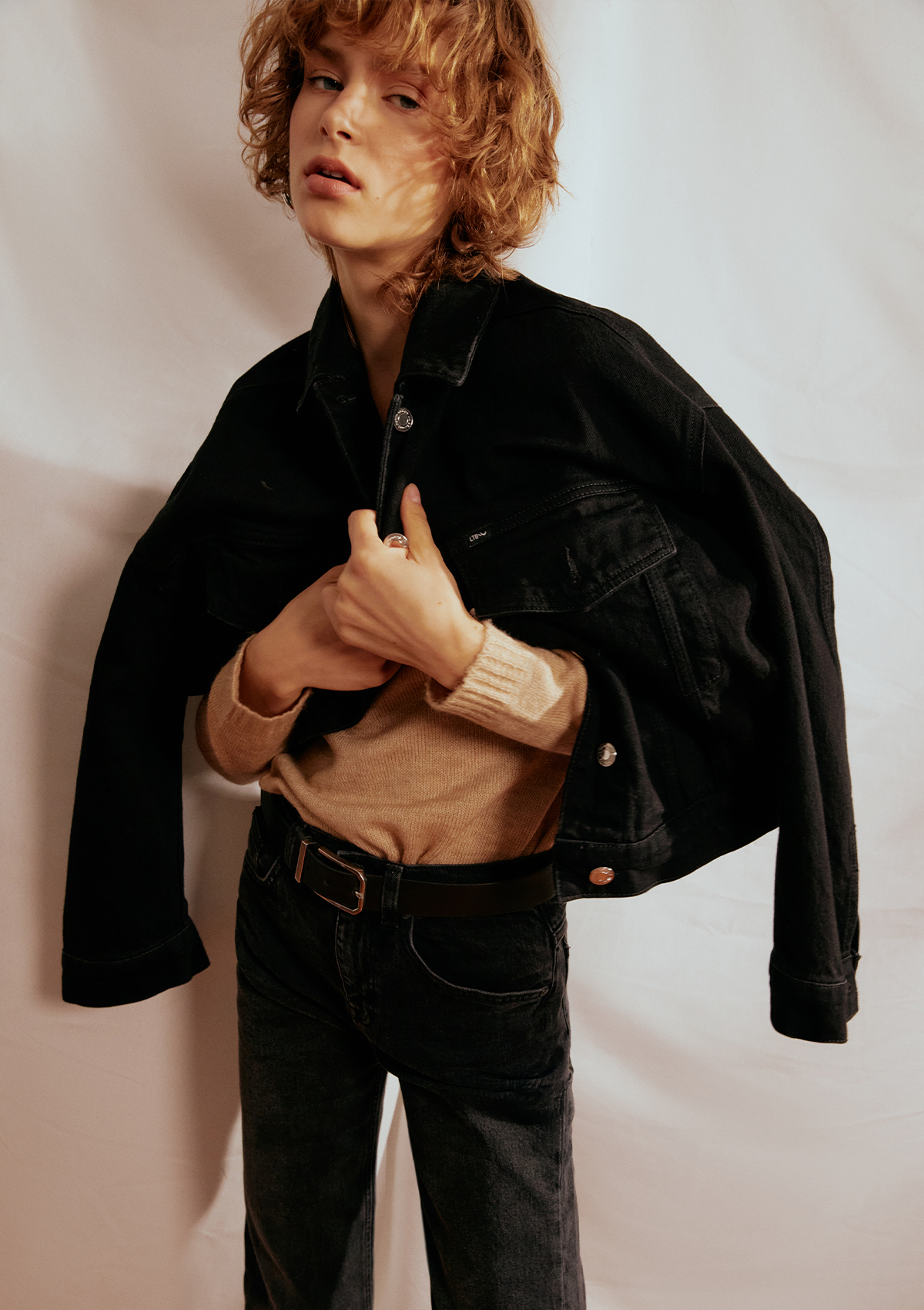 Celia Safe Black Oversized Jacket