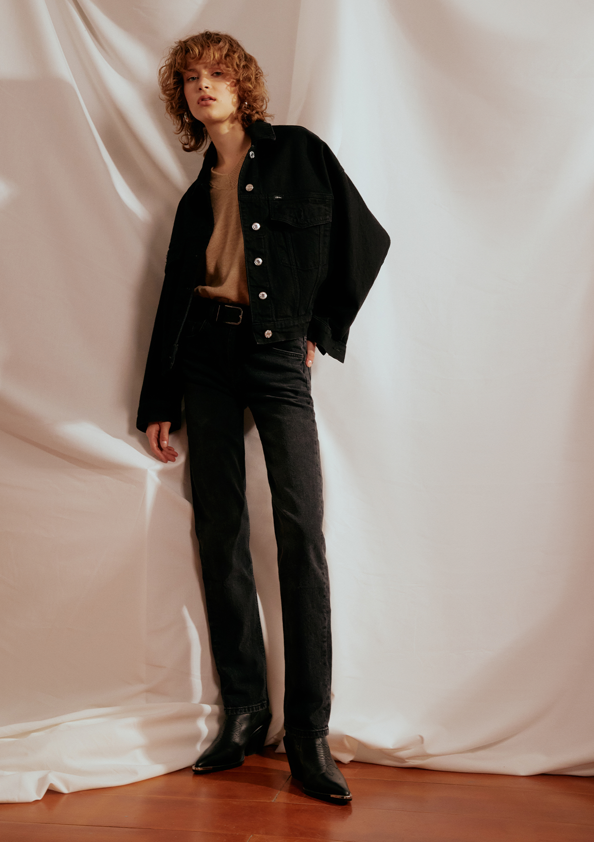 Celia Safe Black Oversized Jacket