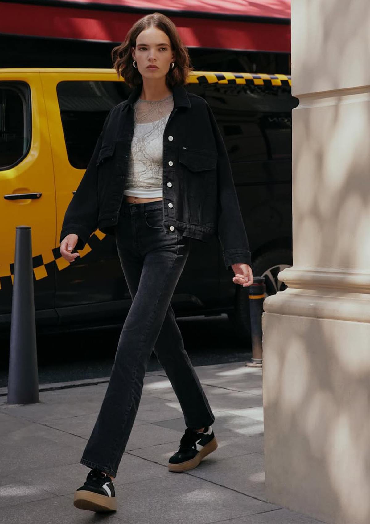 Celia Safe Black Oversized Jacket