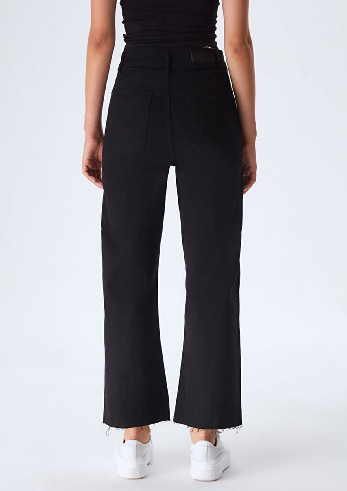 Danelle Black High Rise Wide Leg Jean