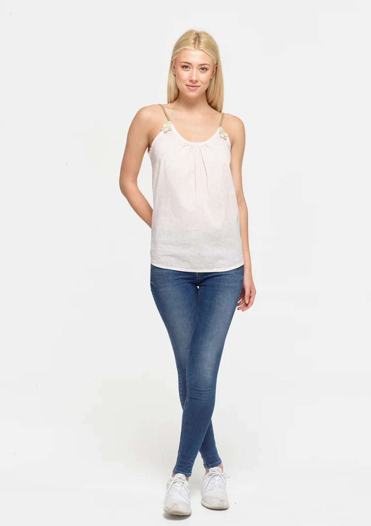 Linen Bloom Top