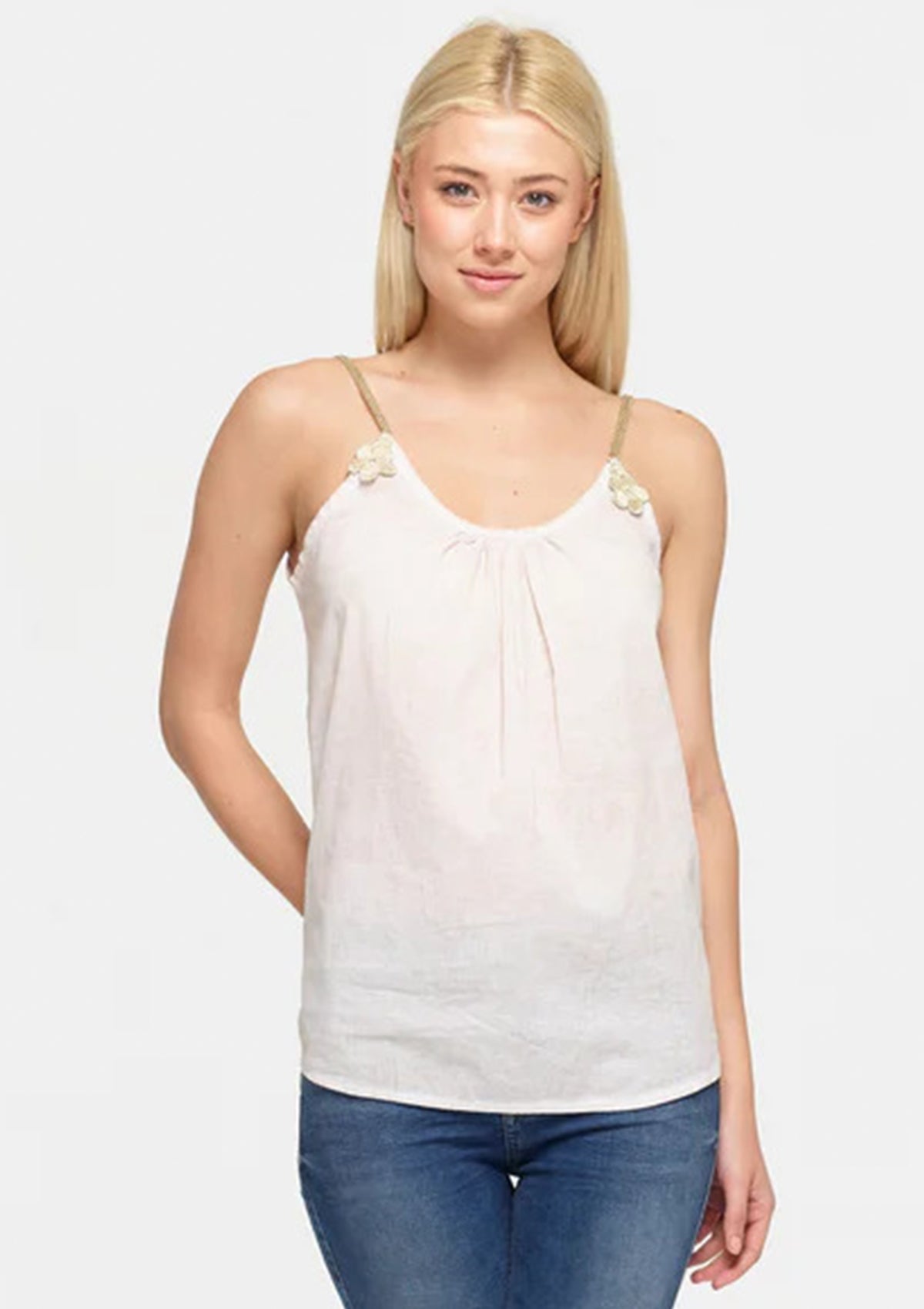 Linen Bloom Top