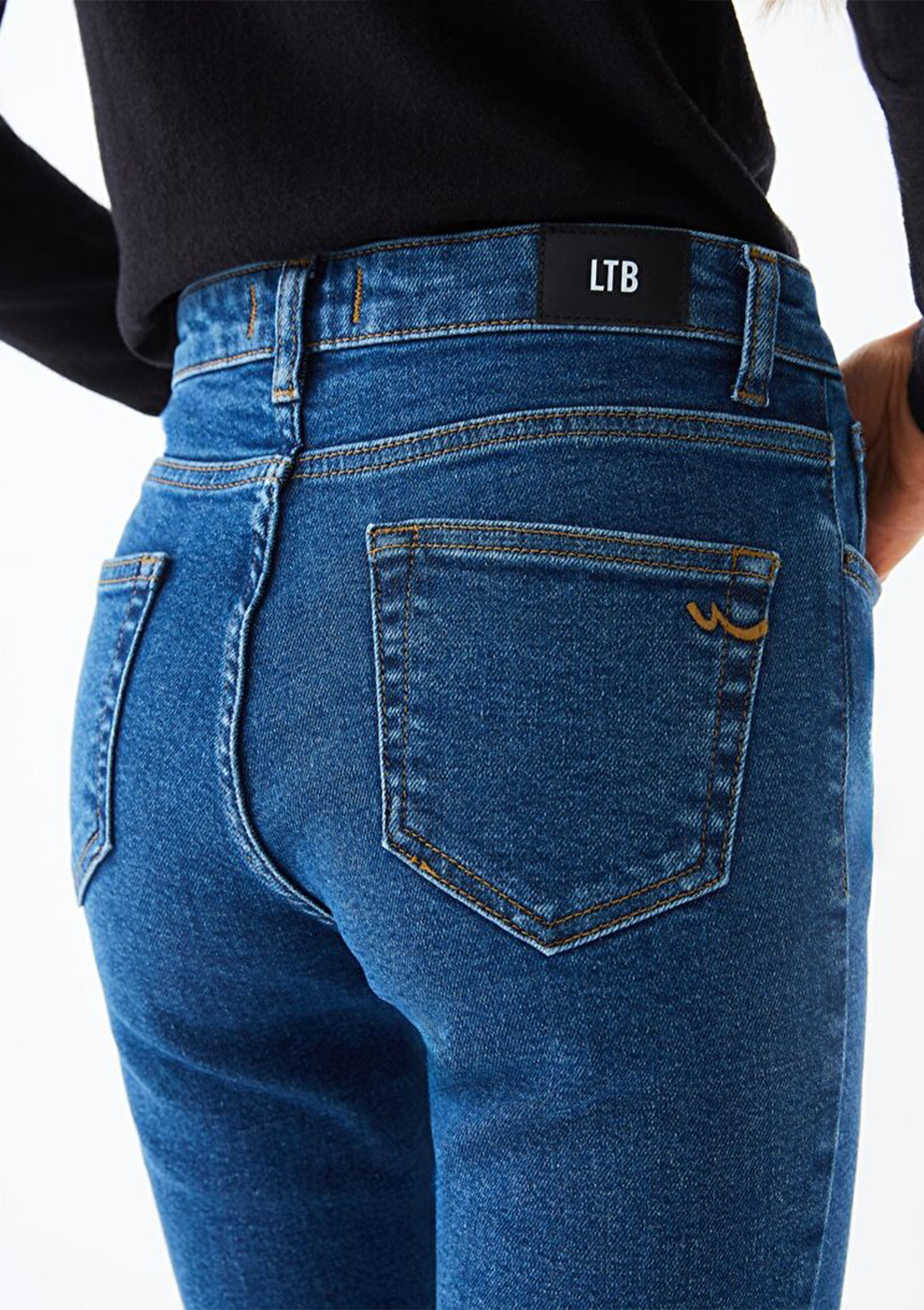 Lynda X Jadores High Rise Cropped Flare Jean