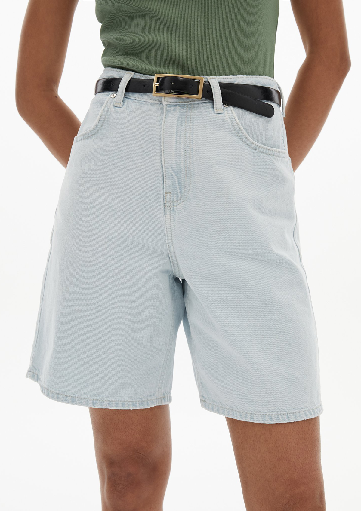 Lores Nia High Rise Denim Short