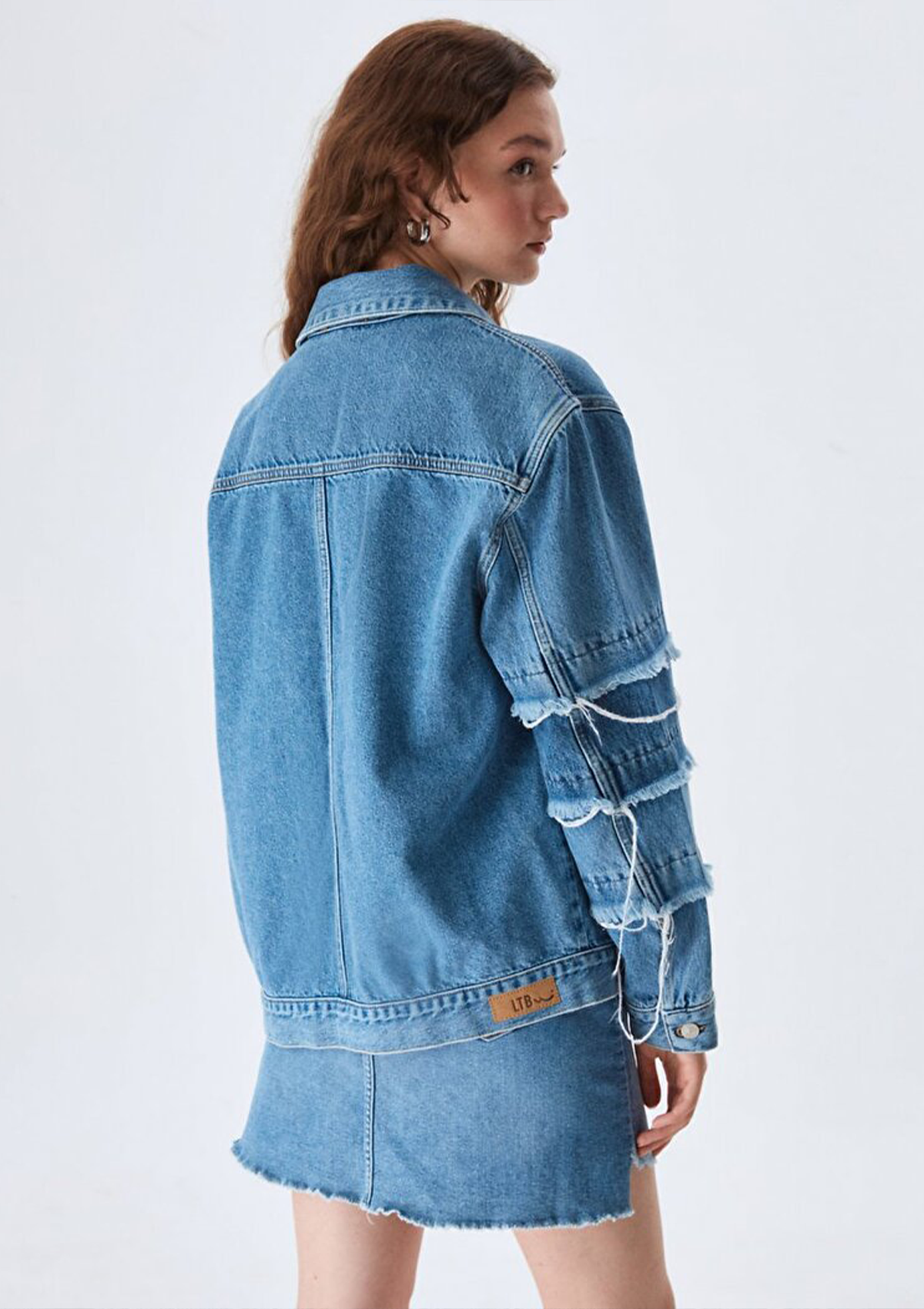 Nara Safe Blue Oversized Jacket