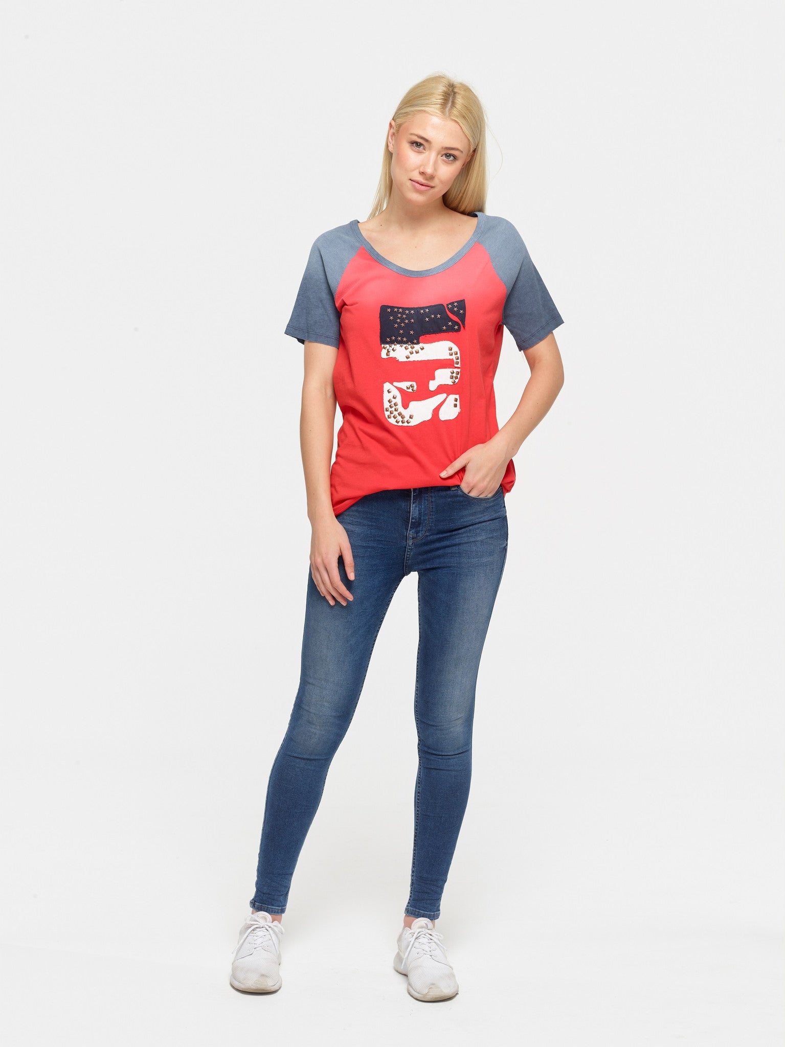 Studded Five Tee