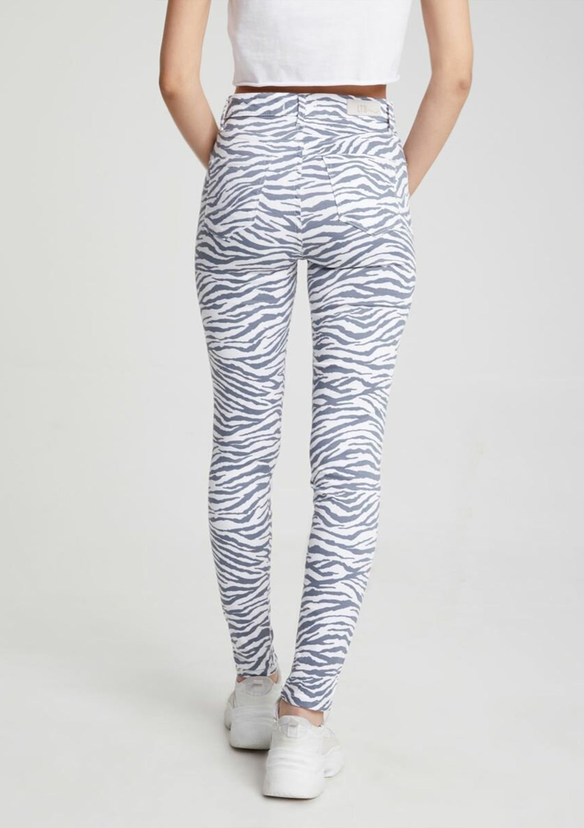 Tanya X Zebra High Rise Skinny Jean