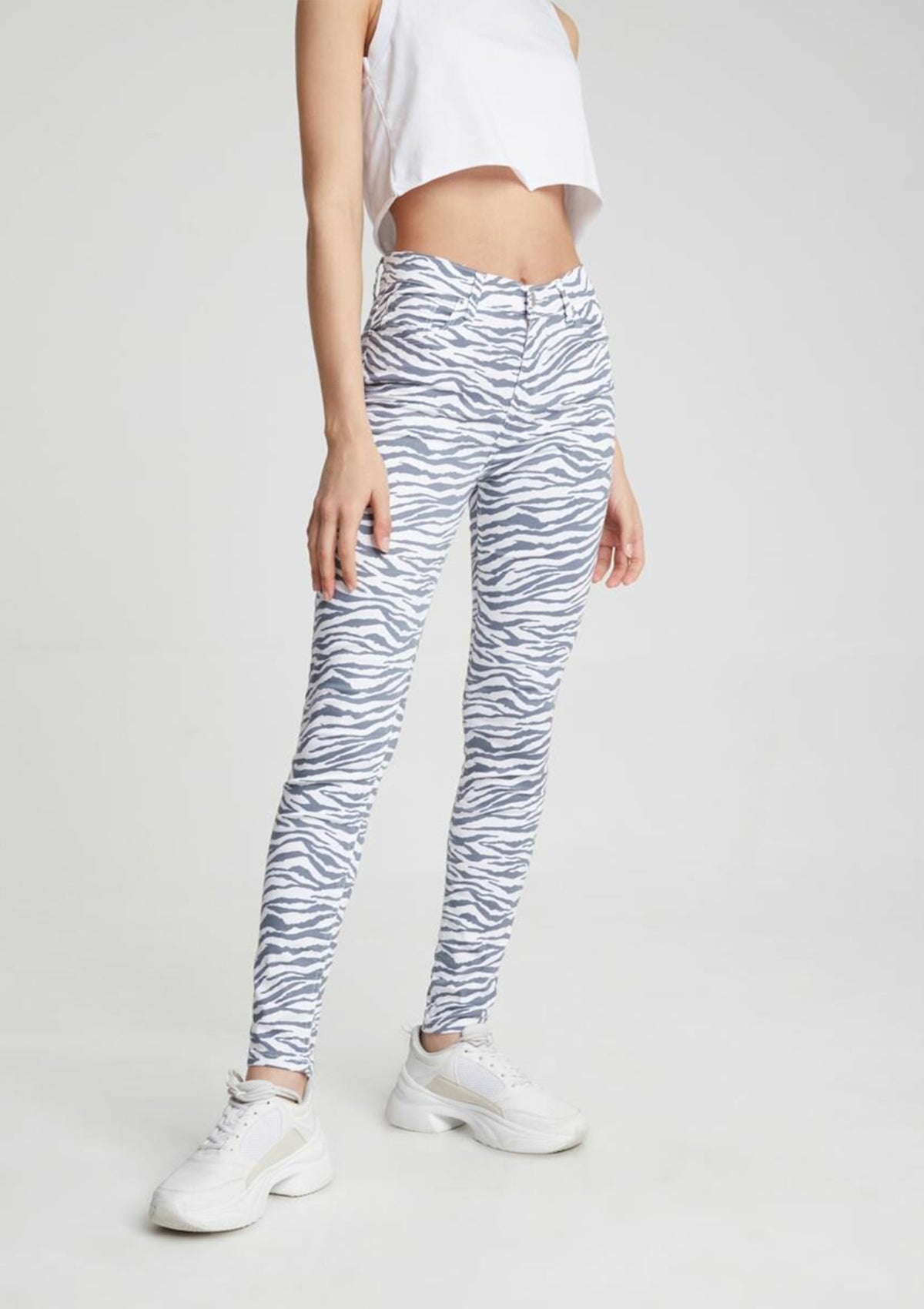 Tanya X Zebra High Rise Skinny Jean