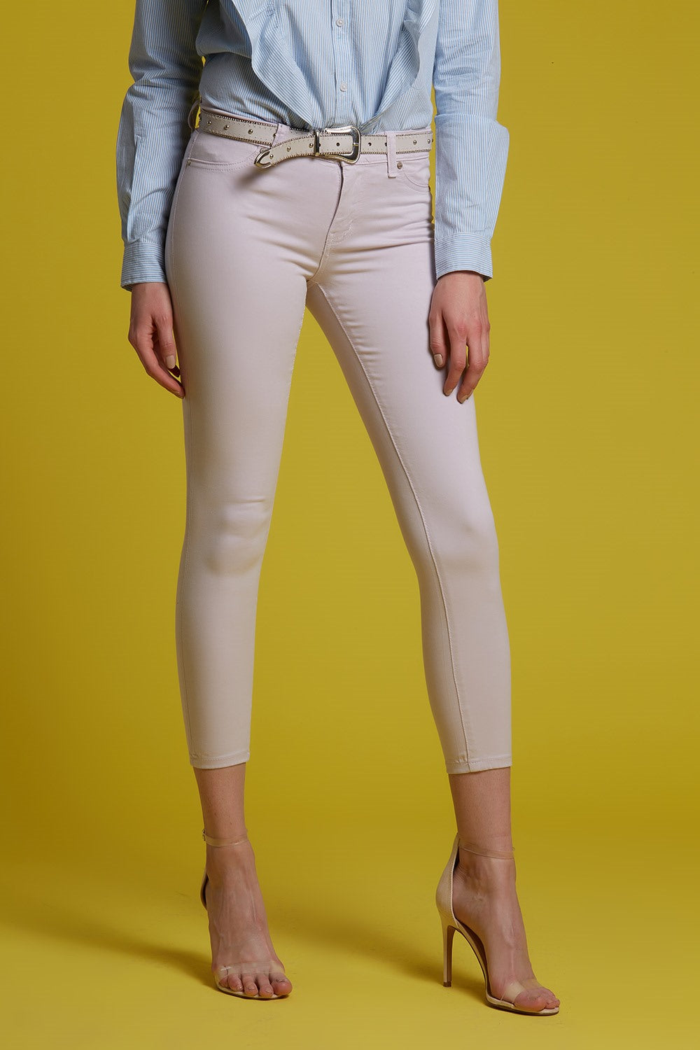Lonia Orchid Tint Wave Mid Rise Skinny