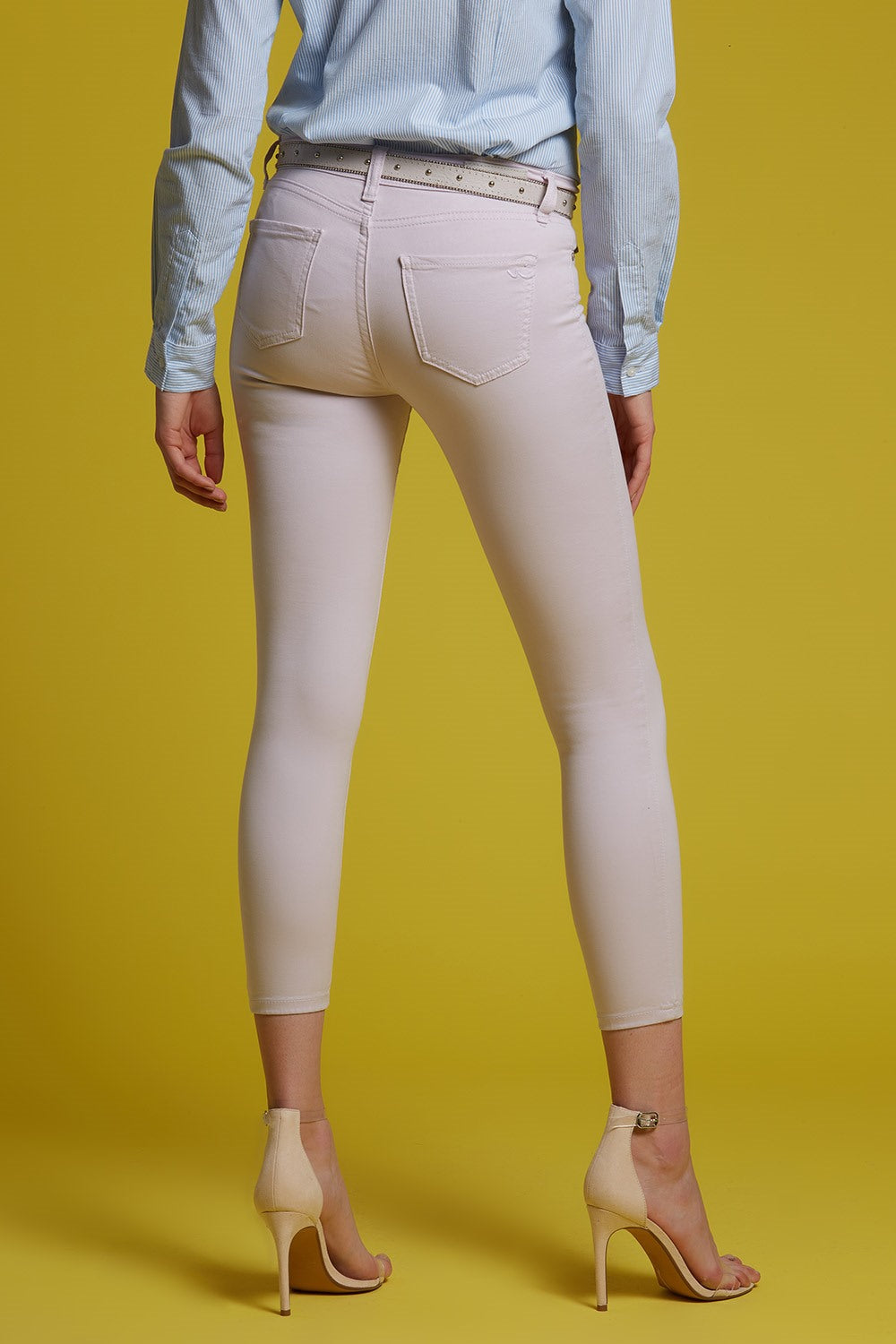 Lonia Orchid Tint Wave Mid Rise Skinny