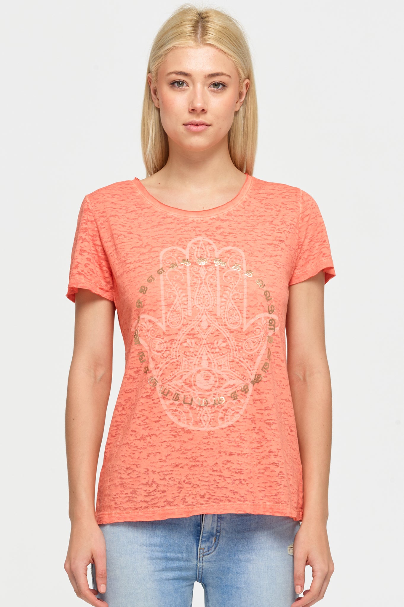 Goldern Hamsa Tee
