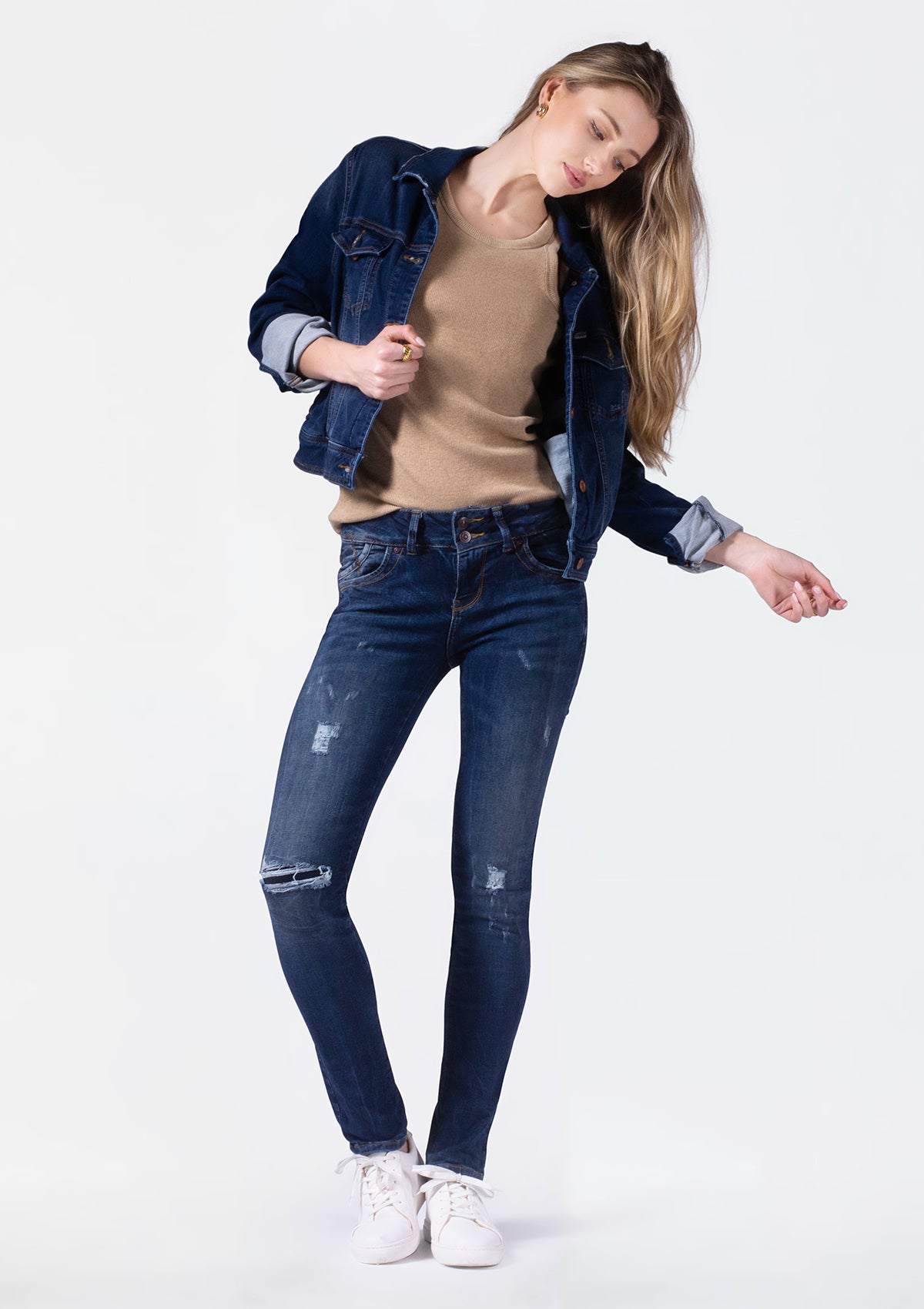 Molly M Estera Mid Rise Slim Jean