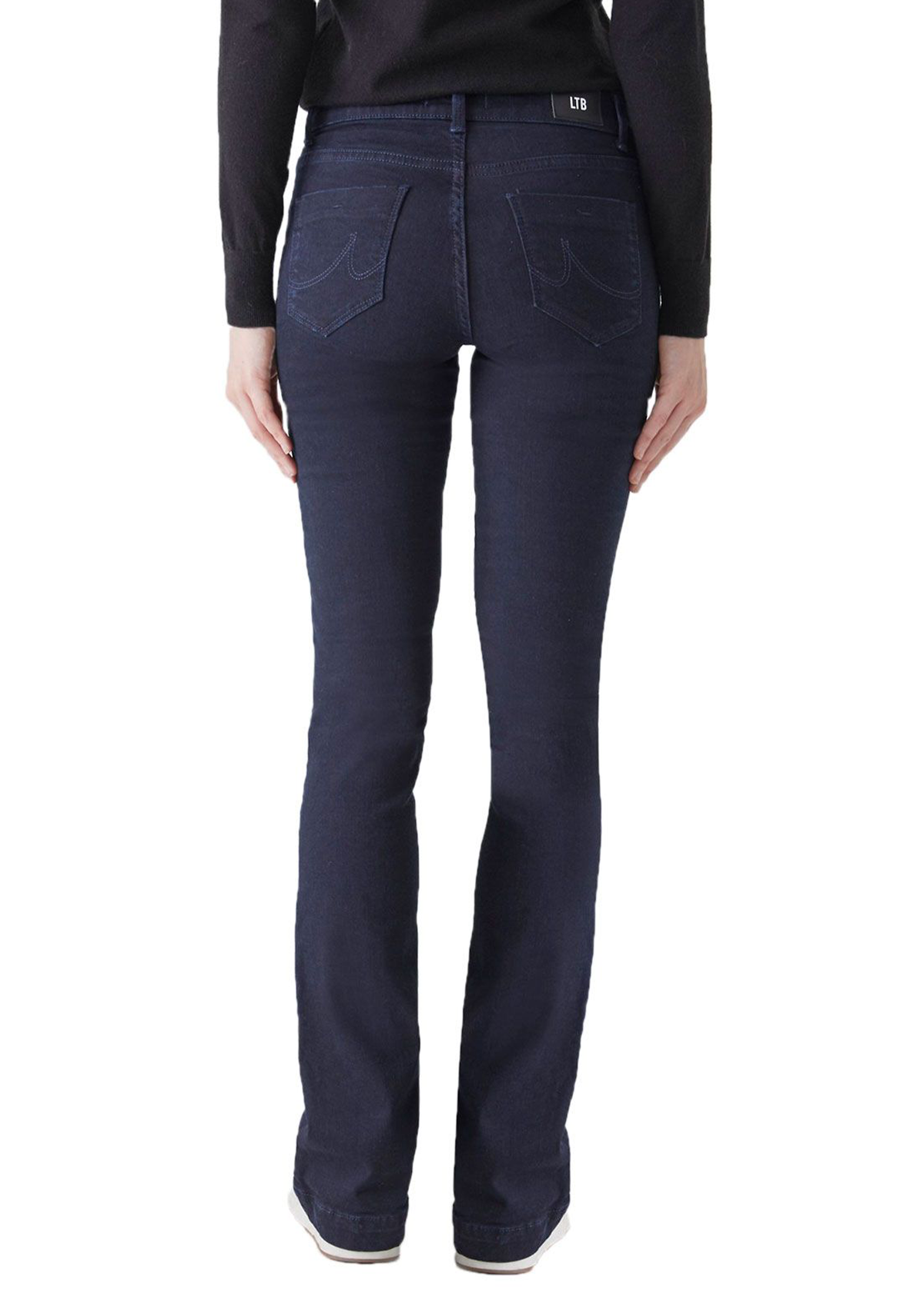 Fallon Rinsed Mid Rise Flare Jean