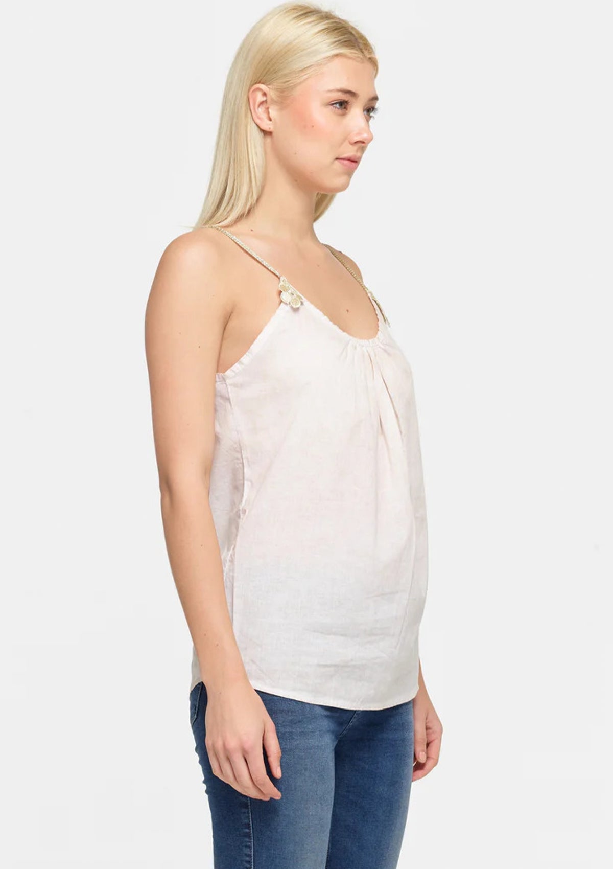 Linen Bloom Top
