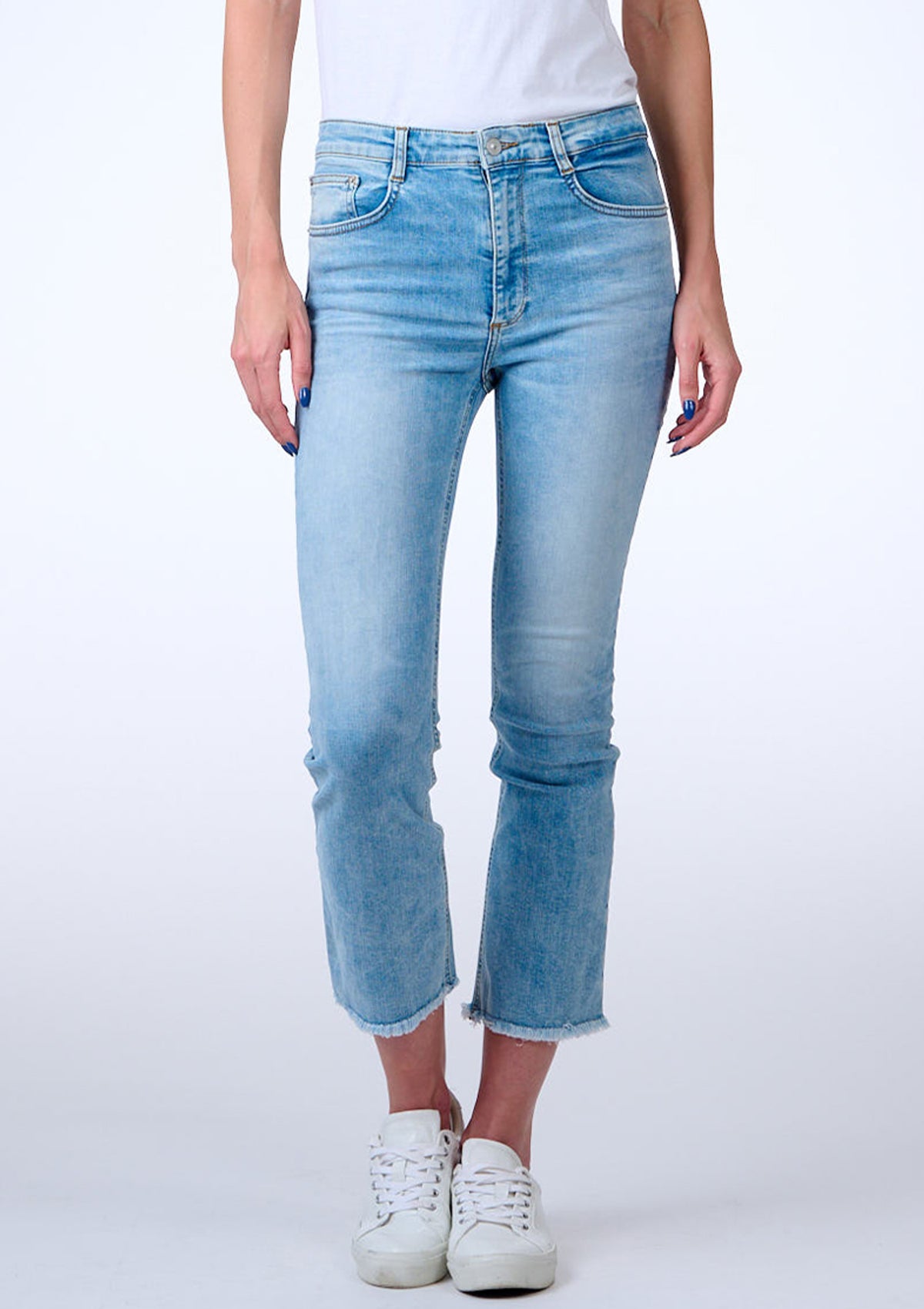 Lynda Ennio High Rise Crop Jean