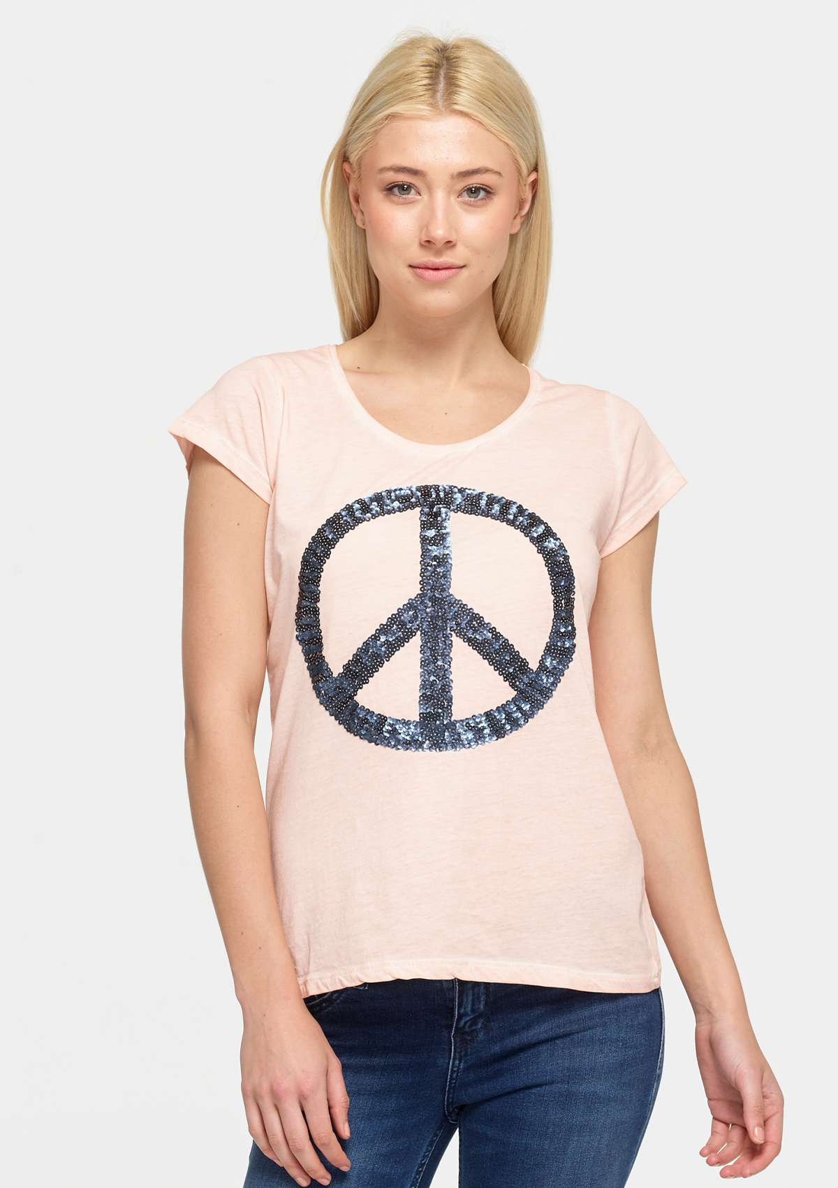Peace Sequin Tee
