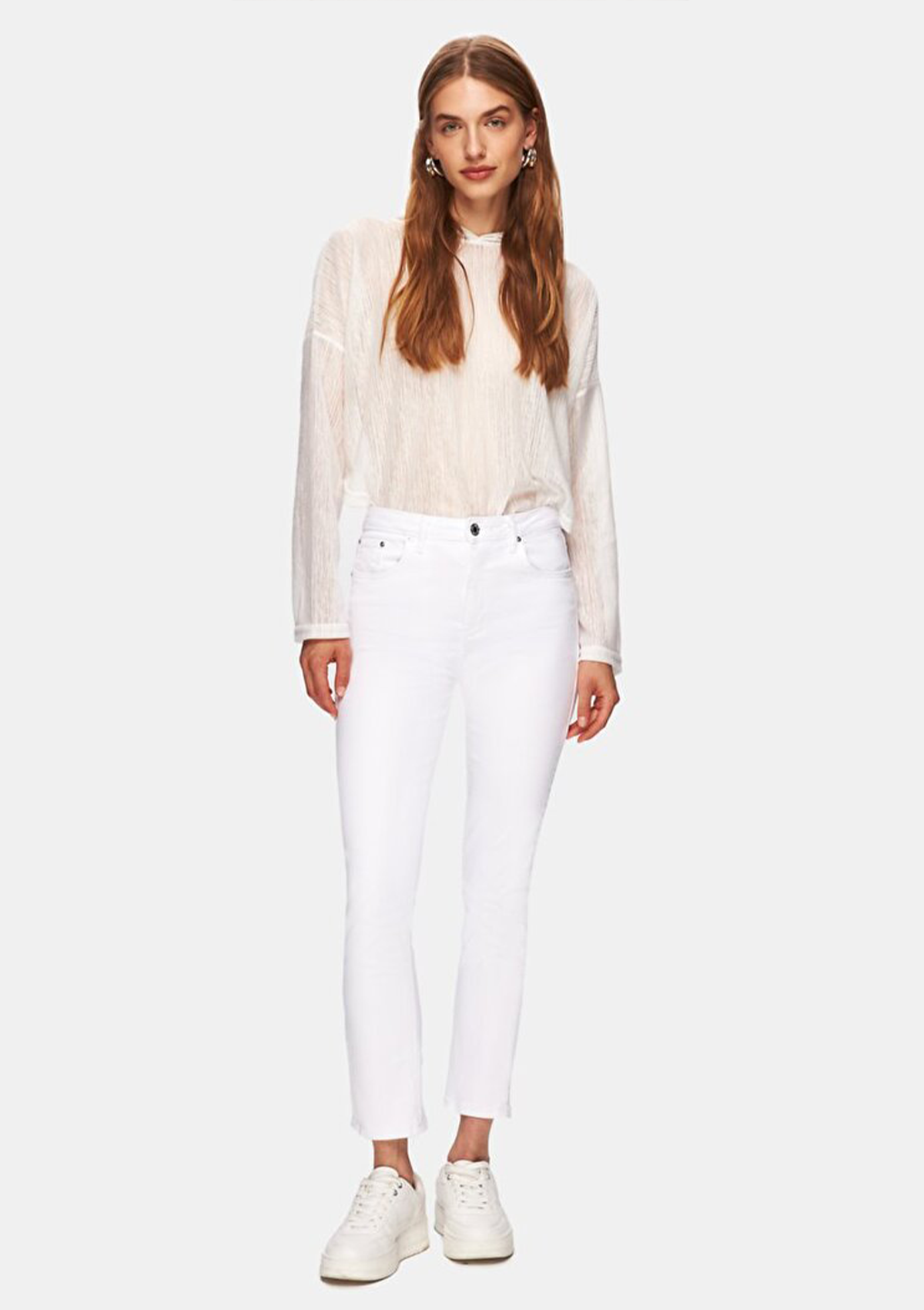 Ronna X White High Rise Slim Jean