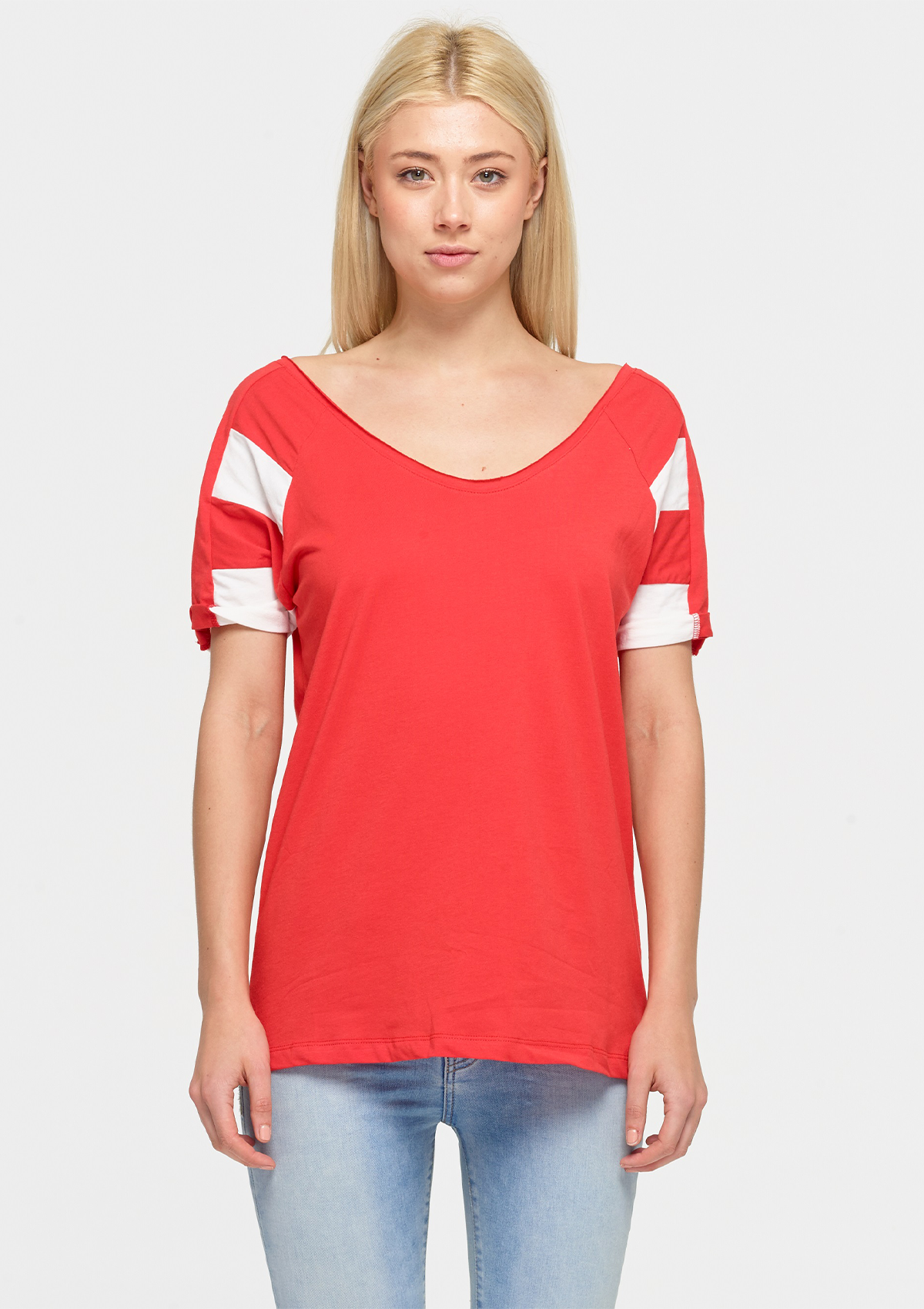 Stripe Sleeve T-Shirt