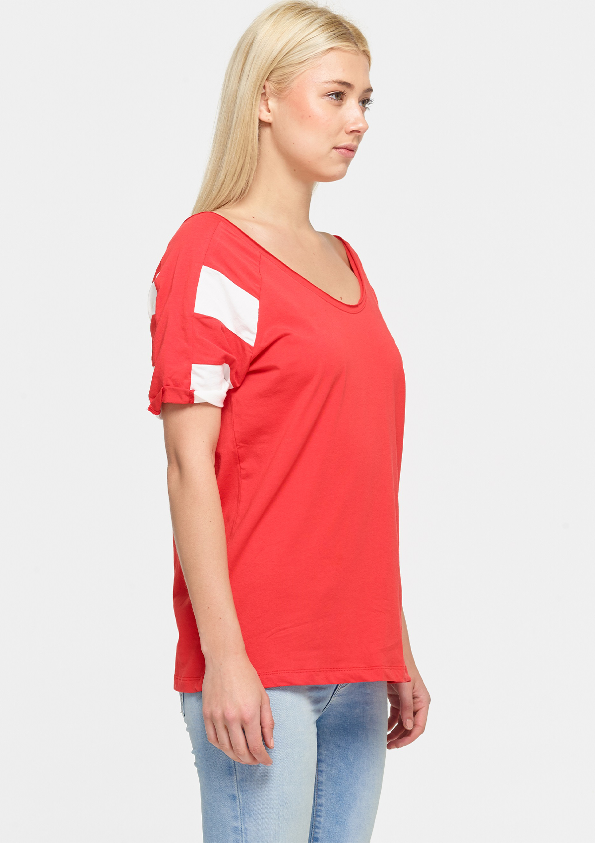 Stripe Sleeve T-Shirt