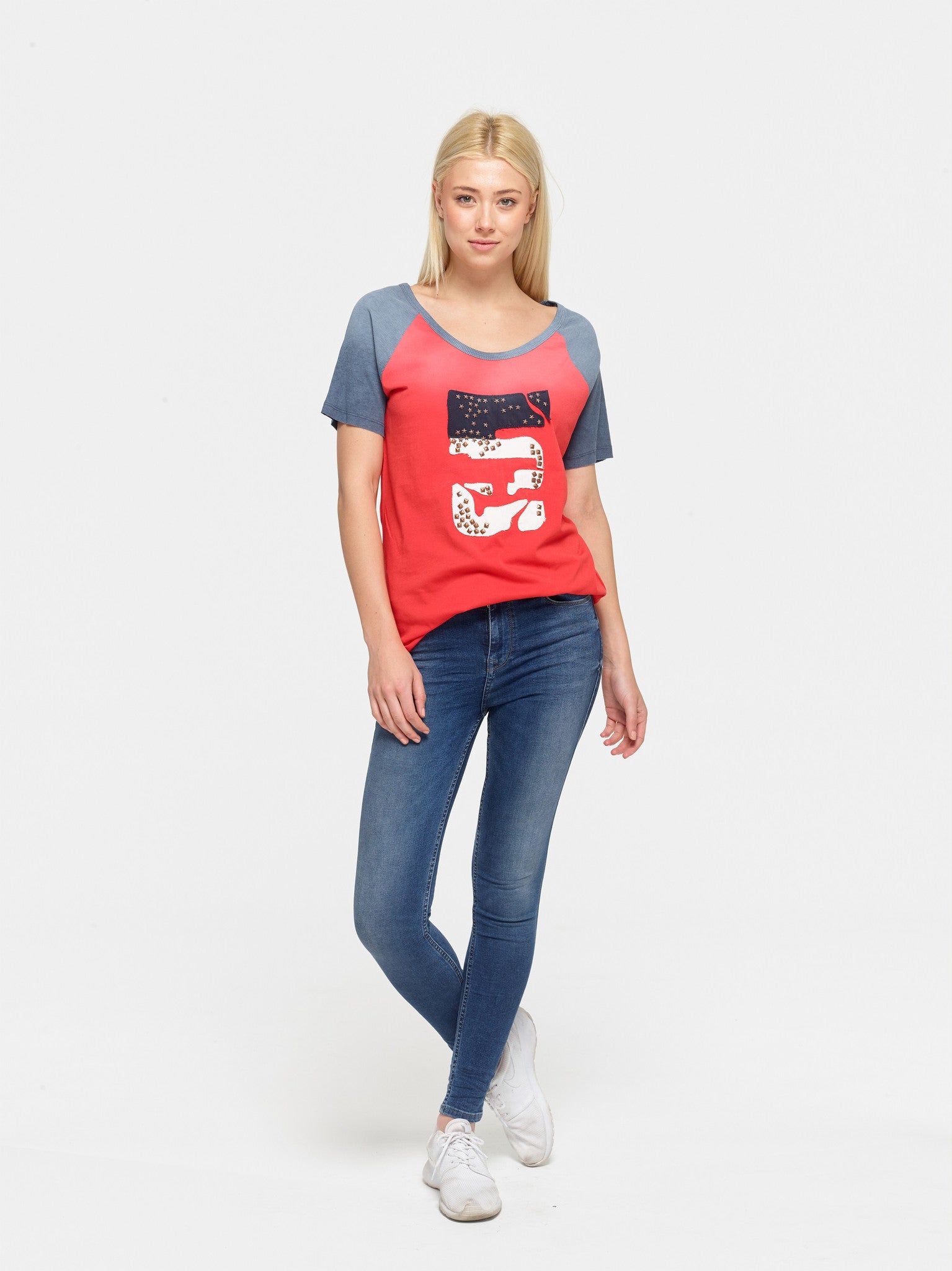 Studded Five Tee